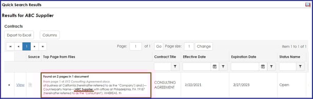 CobbleStone Software quick search preview file.